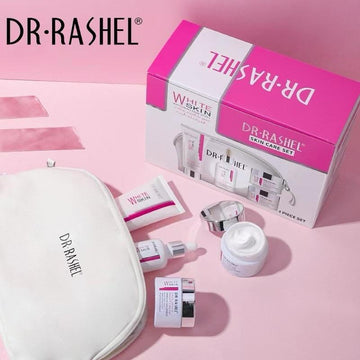 Dr. Rashel Skin Care White Skin Whitening Fade Spot 4 Piece Set with Bag